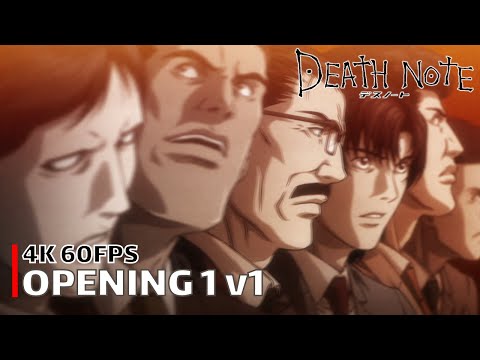 Death Note – Opening 1 v1 [4K 60FPS | Creditless | CC]