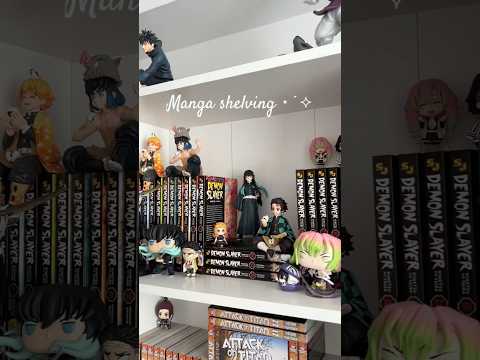 Demon slayer manga shelving 🤍 #manga #mangashelf #animefigures #mangaaesthetic #demonslayer