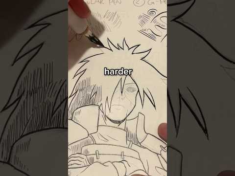 Drawing with a MANGA PEN!! 👀🎨 #artchallenge