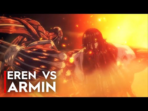 EREN VS ARMIN – COLOSSAL TITAN FIGHT | Attack on Titan Final Season 4K