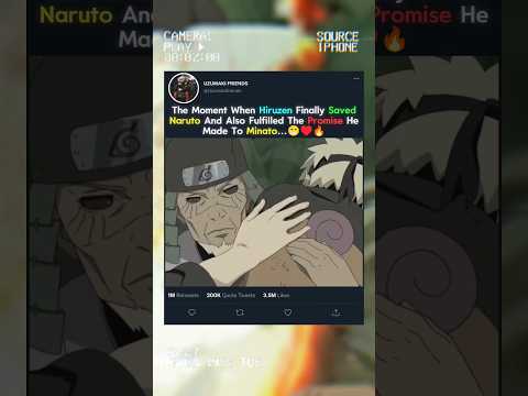 😁 WHEN HIRUZEN FINALLY SAVED NARUTO AND ALSO FULFILLED THE PROMISE…♥️ #hiruzen #narutoshippuden