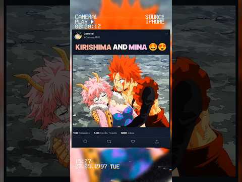 KIRISHIMA and MINA 🤩😍 | #myheroacademia #edit #amv #mha #anime