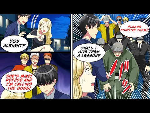 [Manga Dub] Thugs threatened My ex-yankee Gal coworker, but their boss knew Me…!? [RomCom]