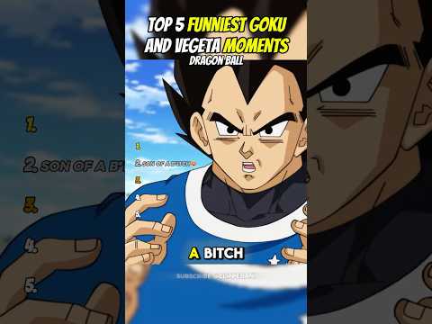 Top 5 Funniest GOKU and VEGETA Moments | Dragon Ball😂