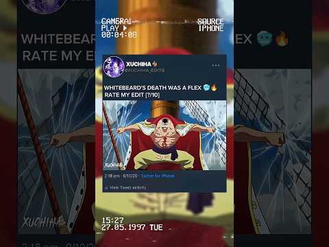 Whitebeard sacrificed himself for Luffy and his sons 🗿🔥 #whitebeard #luffy #onepiece #anime #shorts